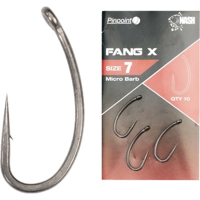 Kevin Nash Pinpoint Fang X Micro Barbed vel.7 10 ks