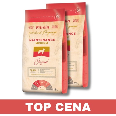 Fitmin dog medium maintenance 2 x 12 kg