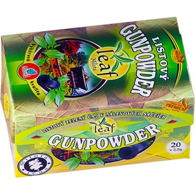 Milota China Gunpowder green LEAF Listový zelený čaj 20 x 2 g