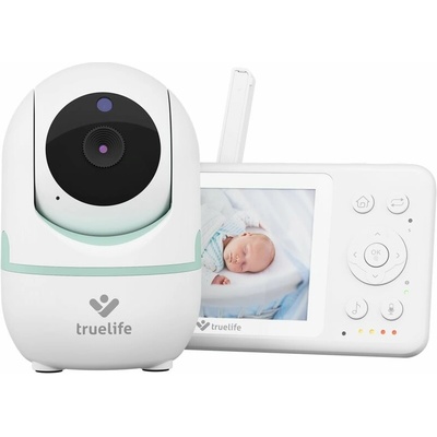 TrueLife NannyCam kamera 1 ks + rodičovská jednotka 1 ks + USB-C nabíjecí kabel 2 ks + adaptér 2 ks + držák pro uchycení chůvičky 1 ks + manuál 1 ks