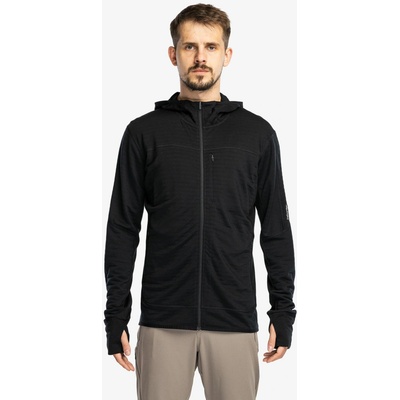Icebreaker Merino Blend 300 RealFleece Descender LS Zip Hoodie black