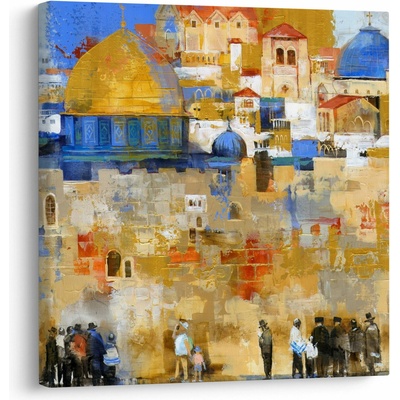 Obraz - Múr nárekov, Jeruzalem, Izrael, jednodielne 30x30 cm
