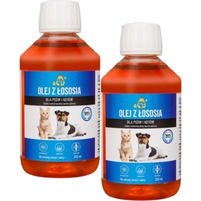 LAB-V Lososový olej pre psy a mačky 2x250 ml