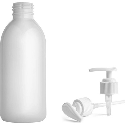 Tera Plastová lékovka bílá s bílým dávkovačem 250 ml