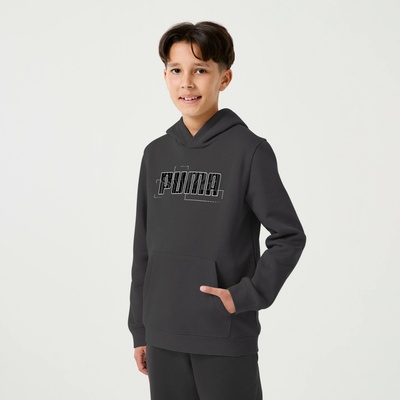 Puma dětská mikina s kapucí a potiskem