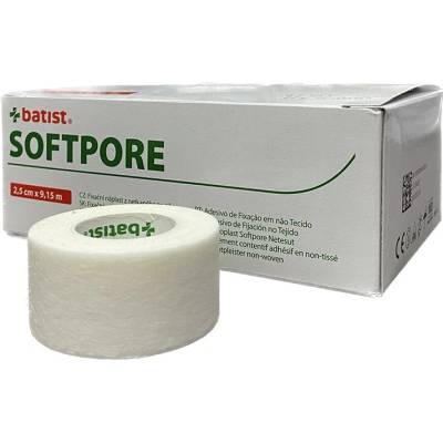 MAPO Medical Náplast fixační Softpore 2,50 cm x 9,15 m netkaný textil 12ks/bal