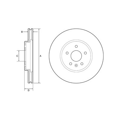 DELPHI Brzdový kotúč BG4783C