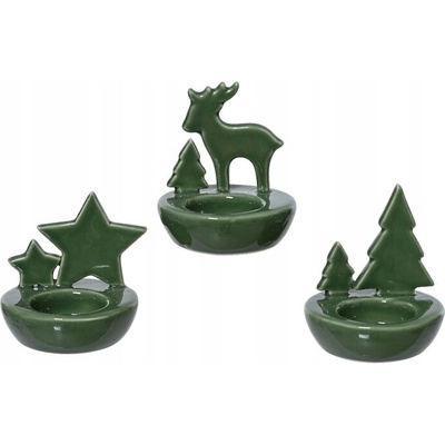 Keramický svietnik Kaemingk 9 cm