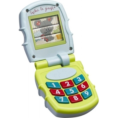 VULLI hrající telefon žirafa SOPHIE Modrá/Zelená