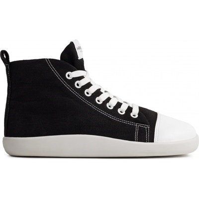 Ahinsa Shoes dámské tenisky Comfort Street Ankle konopné černé
