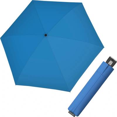 Derby Fiber Magic Compact Electric plně automatický deštník blue