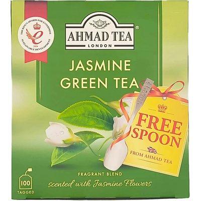 AHMAD TEA Jasmin green tea zelený čaj 100 vrecúšok