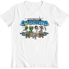 Bioworld Entertainment Minecraft Legends Allies Unite Kids T-Shirt biele