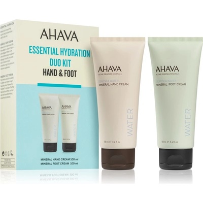 Ahava Dead Sea Water Mineral Hand Cream hydratační krém na ruce s minerály z Mrtvého moře 100 ml + Mineral Foot Cream změkčující krém na nohy s minerály z Mrtvého moře 100 ml dárková sada – Hledejceny.cz