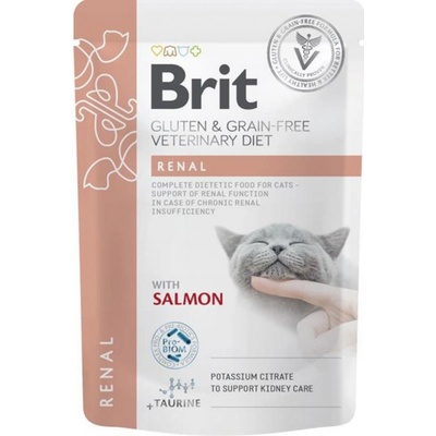 Brit Veterinary Diet Cat Renal Fillets in Gravy 12 x 85 g