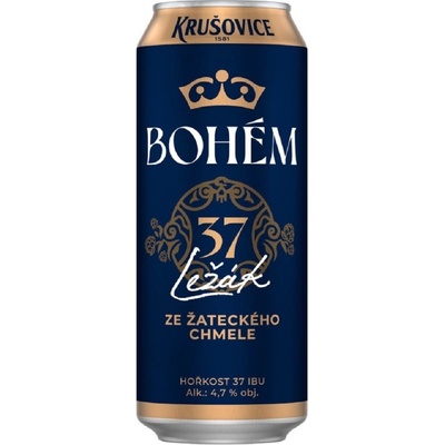 Krušovice 11,5 BOHÉM 4,7,% 0,5 l (plech)