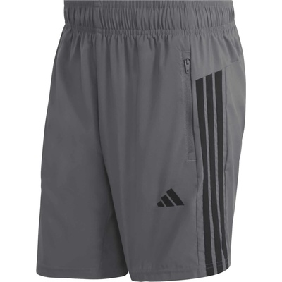 adidas WORKOUT ESSENTIALS BASE 3 STRIPES SHORT Šedá Černá