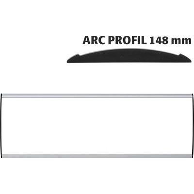 A-Z Reklama CZ Orientační nástěnná tabulka 148 × 500 mm - Arc Profil – kód UDS148NB50
