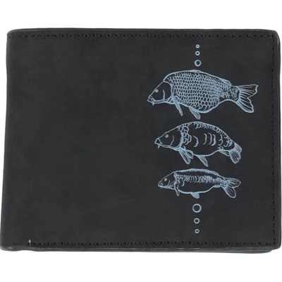 Giants Fishing Peněženka Černá Tři Kapři Black Wallet Three Carps