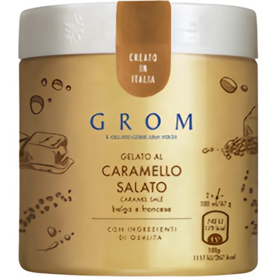 Grom Slaný karamel italská zmrzlina v kelímku 460ml