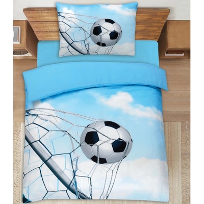 TiaHome 3D obliečky Polycotton Futbalová lopta 200x140 90x70