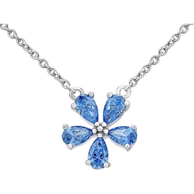 SILVEGO Strieborný náhrdelník Alexandria s kryštálmi Swarovski MW10816A