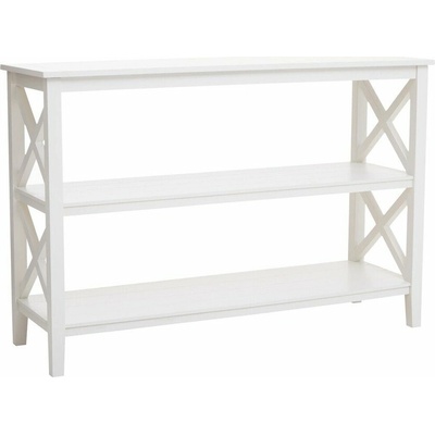 Premier Housewares Biely regál z borovicového dreva 120x81x40 cm Heritage