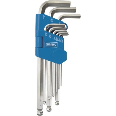 Narex Professional imbusů palcových klíčů imbus 1/16-3/8 9 dílů 443000343