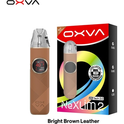 OXVA NeXLIM 2 2000 mAh Bright Brown Leather