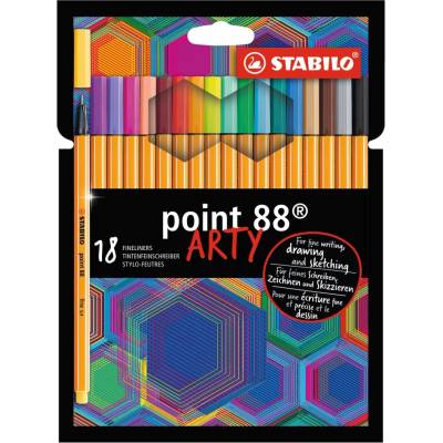 Stabilo Point 88 Arty 18 rôznych farieb
