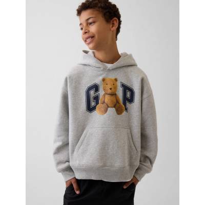 GAP dětská mikina Brannan Bear VintageSoft unisex šedá