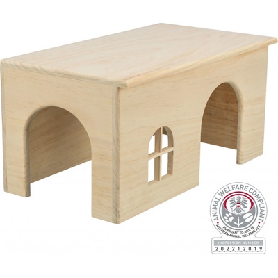 Trixie Dřevěný domek s rovnou střechou pro králíky 40 x 20 x 23 cm – Hledejceny.cz