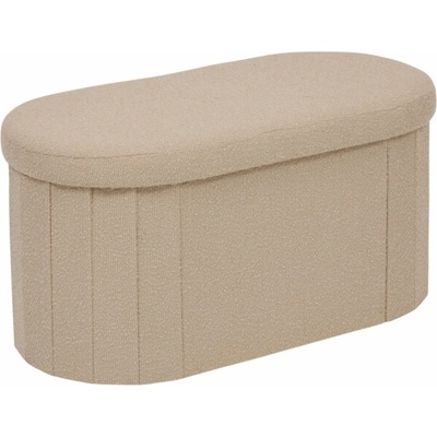 ATMOSPHERA POUF S DVOJITOU SMETANOU FINK 76X38X38CM