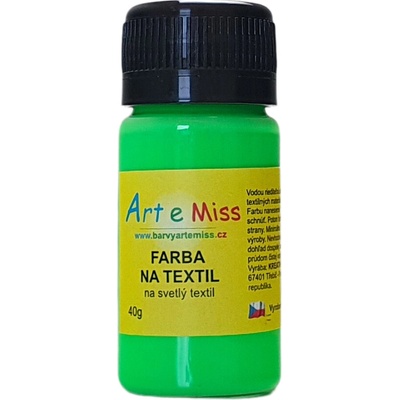 ARTEMISS Farba na textil 84 neón zelená 250 g