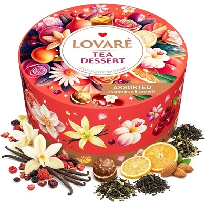 Lovaré Tea Dessert 32 sáčků kolekce čajů 64 g