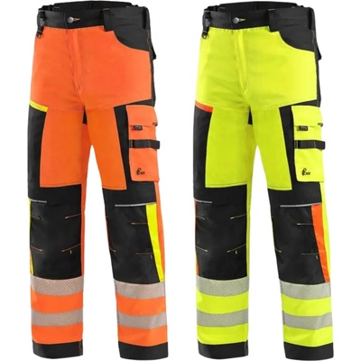 CXS pánske nohavice BENSON Hi Vis oranžovo čierne
