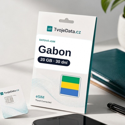 eSIM Gabon 20 GB / 29 dní