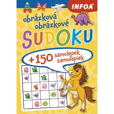 Sudoku pro děti + 150 samolepek Sudoku pre deti + 150 samolepiek – žlutý sešit, Brožovaná vazba Paperback – Hledejceny.cz