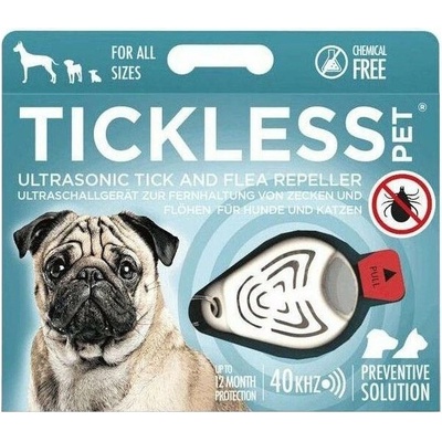 Tickless pet Ultrazvukový odpuzovač klíšťat a blech pro psy barvy beige 1 kus