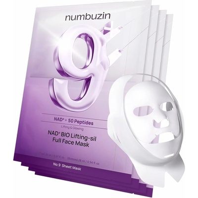 Numbuzin Liftingová maska na obličej No.9 Nad Bio Lifting Sil Full Face Mask 48 ml 1 ks