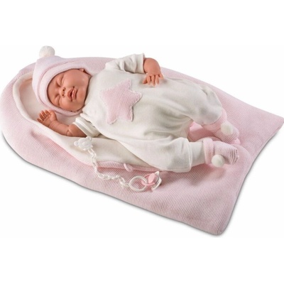 Llorens Mimi plačící v růžovém spacáku 40 cm GXP 607874 – Hledejceny.cz