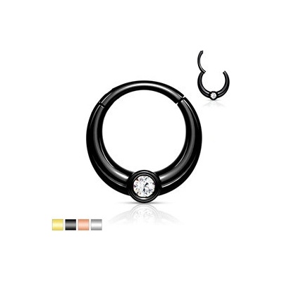 Piercingate piercing kroužek segment PKR00134 černá