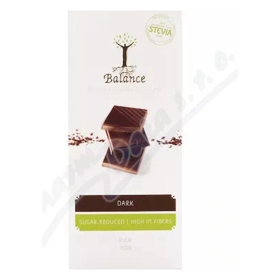STEVIA Čokoláda Balance hořká bez přidaného cukru 85 g