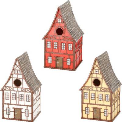 Esschert Design Búdka pre vtáčiky Framing House 25 cm 3 ks
