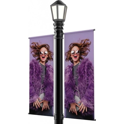 A-Z Reklama CZ Dvouramenný venkovní systém Street Banner pro uchycení banneru na sloup, 2 × 600 mm FLAGBANDBL