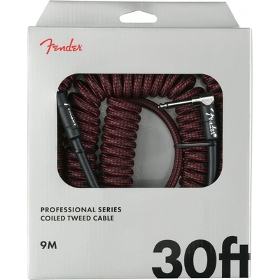 Fender Professional Coil Cable 30' Red Tweed