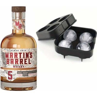 Martin´s Barrel 5y single malt peated whisky 43,3% 0,7 l (holá láhev)