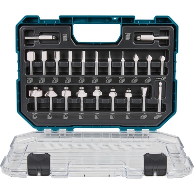 Makita D-74778 sada frézek 8mm 22ks po zanořovací a jednoruční frézy D-74778