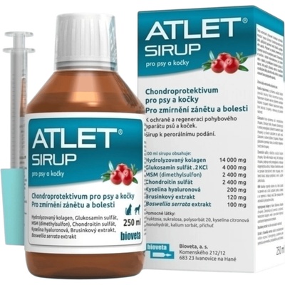Atlet sirup pro psy a kočky 250 ml