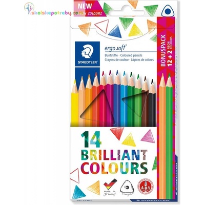 Staedtler ergosoft 157 12 ks + 2 zdarma